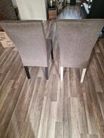 6 eetkamer stoelen, Huis en Inrichting, Stoelen, Ophalen, Gebruikt, Bruin, Stof