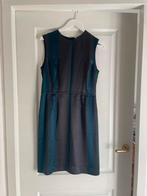 Vintage Lanvin jurk echt zijde blauw groen, Lanvin, Blauw, Ophalen of Verzenden, Zo goed als nieuw