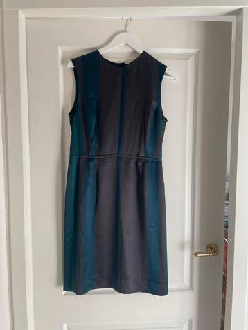 Vintage Lanvin jurk echt zijde blauw groen beschikbaar voor biedingen