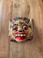 Barong Masker houtsnijwerk Indonesië handbeschilderd vintage, Antiek en Kunst, Kunst | Niet-Westerse kunst, Ophalen