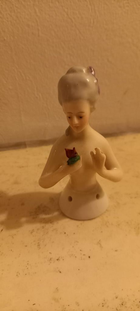 Antieke Half doll, Antiek en Kunst, Antiek | Keramiek en Aardewerk, Ophalen of Verzenden