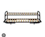 onderschuifbed met matrassen, Huis en Inrichting, Slaapkamer | Bedden, Ophalen, 90 cm, Eenpersoons, Zwart