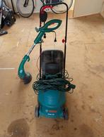 Elektrische gazonmaaier, grastrimmer met verlengsnoer, Ophalen, Gebruikt, Elektrische grasmaaier, Opvangbak