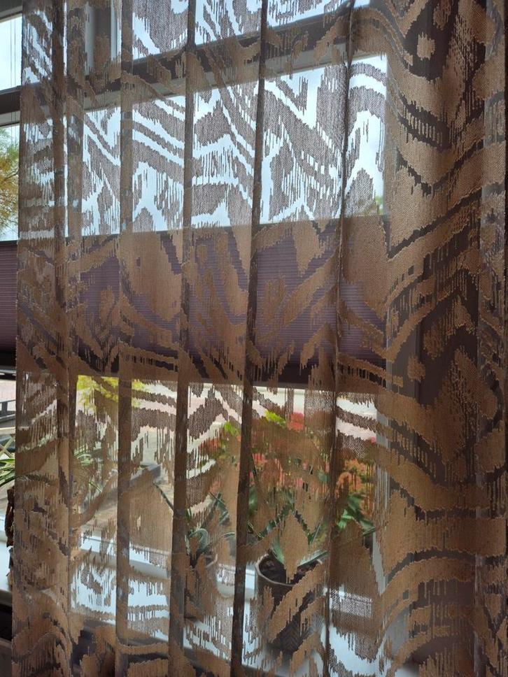 2x Gelijk Vitrage Wave Plooi - Nieuwstaat!, Huis en Inrichting, Stoffering | Gordijnen en Lamellen, Ophalen of Verzenden