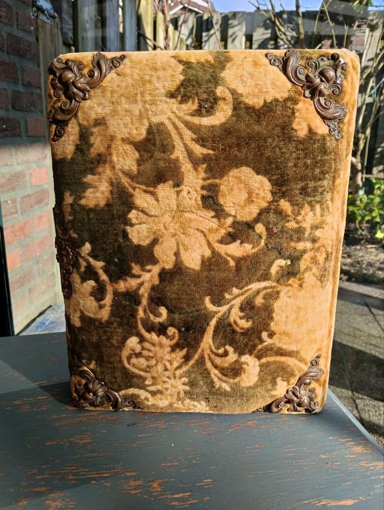 Antiek Fotoalbum met Velours Omslag, Antiek en Kunst, Ophalen of Verzenden, Onbekend
