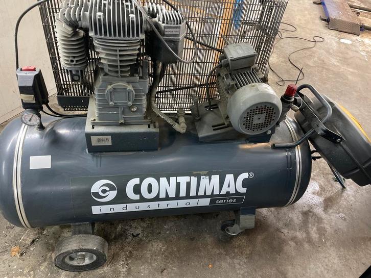 Contimac Compressor - 270L, 11 Bar, Doe-het-zelf en Verbouw, Compressors, Gebruikt, 10 bar of meer, 100 liter of meer, 200 tot 400 liter/min