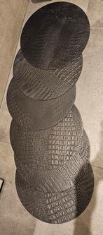 Richmond Croco Rond Placemats - 6 Stuks Leer, Ophalen of Verzenden, Rond