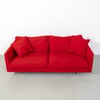 1x Montis Axel Bank 3-zits/190cm Rood Stof - Sledepoot, Huis en Inrichting, Banken | Bankstellen, 150 tot 200 cm, Driepersoons