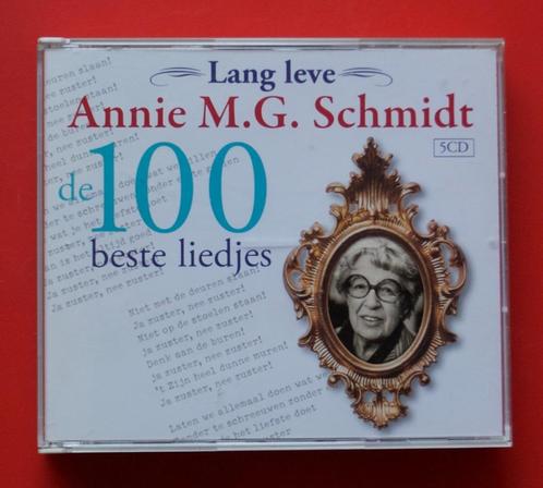 5cd-box Lang leve Annie M.G. Schmidt 100 beste liedjes, Cd's en Dvd's, Cd's | Filmmuziek en Soundtracks, Zo goed als nieuw, Ophalen of Verzenden