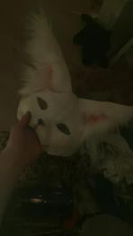 Therian Masker Witte Kat/Vos, Ophalen of Verzenden, Gebruikt, Accessoires
