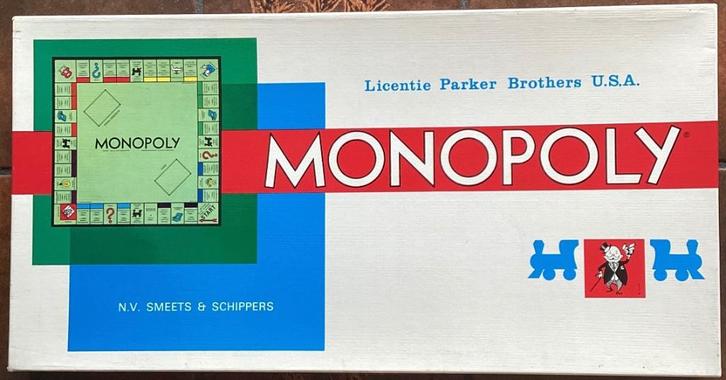 Monopoly – Witte vintage editie, Hobby en Vrije tijd, Gezelschapsspellen | Bordspellen, Zo goed als nieuw, Ophalen of Verzenden
