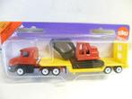 Siku 1611 vrachtauto dieplader met Dragline modelauto., Ophalen of Verzenden, Nieuw, Bus of Vrachtwagen