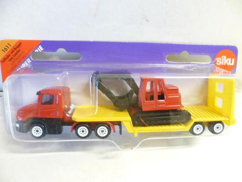 Siku 1611 vrachtauto dieplader met Dragline modelauto., Hobby en Vrije tijd, Modelauto's | Overige schalen, Nieuw, Bus of Vrachtwagen