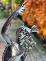 Bronzen sculptuur god Hermes Mercurius naar Giambologna, Antiek en Kunst, Ophalen of Verzenden, Brons