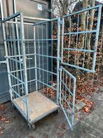 Rolcontainer 2-deurs, Doe-het-zelf en Verbouw, Transportwagens, 100 liter of meer, Ophalen, Gebruikt, Transportkar