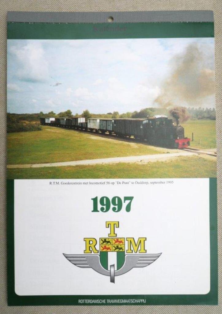 Het RTM Grevelingen Kalender 1997., Verzamelen, Spoorwegen en Tramwegen, Zo goed als nieuw, Tram, Boek of Tijdschrift, Ophalen of Verzenden