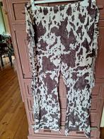 Broek legging koeienprint franjes xxl, Ophalen of Verzenden, Zo goed als nieuw, Maat 46/48 (XL) of groter, Zwart