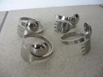 2 sets van 4 metalen servetringen, Huis en Inrichting, Woonaccessoires | Overige, Ophalen of Verzenden, Zo goed als nieuw