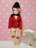 Vintage Mini Barbie stijl Popje als Ruiter, Ophalen of Verzenden, Gebruikt