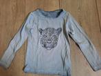 Name it shirt longsleeve blauw print tijger mt 110, Meisje, Ophalen of Verzenden, Zo goed als nieuw, Shirt of Longsleeve