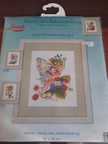 Lanarte Borduurpakket Wild Strawberry Girl - Nieuw beschikbaar voor biedingen