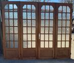 4-delige openslaande glas in lood deuren 253x306cm.