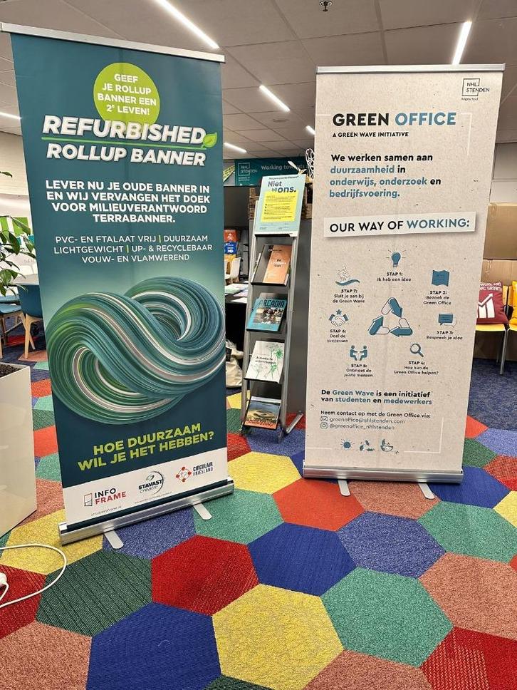 Refurbished roll-up banner, ook losse onderdelen verkrijgbaa, Huis en Inrichting, Overige Huis en Inrichting, Gebruikt, Ophalen of Verzenden
