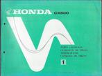 Honda CX500 parts list editie 1 (1448z), Motoren, Handleidingen en Instructieboekjes, Honda