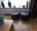 leren hockers NIEUW, Rond, Nieuw, Ophalen of Verzenden, 50 tot 75 cm