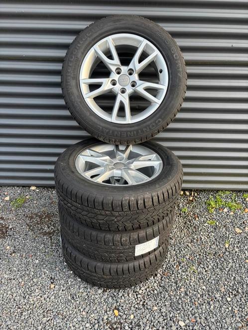 17 inch Audi Q3 2016-2018 velgen + continental winterbanden, Auto-onderdelen, Banden en Velgen, Banden en Velgen, Winterbanden