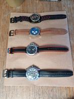 Panerai, Porsche, Tag Senna en Breitling Horloge, Ophalen of Verzenden, Gebruikt, Staal, Overige merken