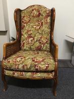 Leunstoel van pitriet met dikke kussens, Ophalen, Gebruikt, Eén