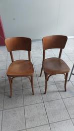 Antieke houten cafe stoelen, Huis en Inrichting, Ophalen, Bruin, Zo goed als nieuw, Vijf, Zes of meer stoelen