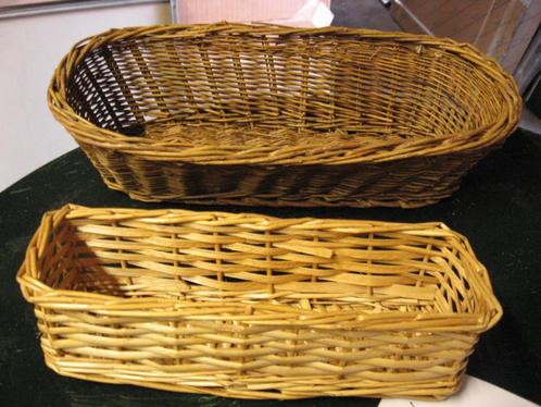 Manden, Huis en Inrichting, Woonaccessoires | Schalen en Manden, Gebruikt, Mand, Riet, Ophalen of Verzenden