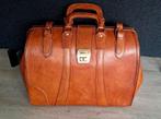 Vintage leren weekendtas leren reistas, 40 tot 60 cm, Bruin, Minder dan 35 cm, Ophalen of Verzenden
