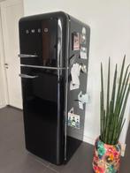 smeg koel vries combinatie zwart FAB-serie A++, Witgoed en Apparatuur, Ophalen, Gebruikt, 200 liter of meer, 60 cm of meer