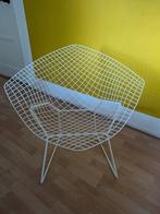 Bertoia Knoll originele Diamond chair, Huis en Inrichting, Stoelen, Ophalen, Wit, Zo goed als nieuw, Metaal
