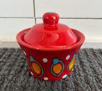 Klein potje 6cm mosterdpotje rood Kay, Antiek en Kunst, Ophalen of Verzenden