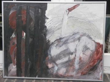 3 Grote Moderne Mythologische ?? aquarellen Ev/d Veer 1 scha beschikbaar voor biedingen