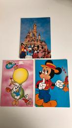 3 Walt Disney kaarten.Mickey Mouse,Kwik,Kwek,Kwak.Disneyland, Verzamelen, Ansichtkaarten | Themakaarten, Verzenden