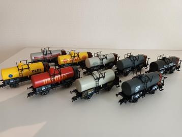 Fleischmann Ketelwagens h0 ( 9 stuks ) beschikbaar voor biedingen