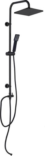 Nieuw in doos douche stang set zwart met regendouche, Doe-het-zelf en Verbouw, Sanitair, Ophalen, Nieuw, Douche