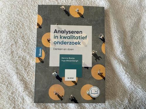 Analyseren in kwalitatief onderzoek Boeije Bleijenbergh 4e d, Boeken, Studieboeken en Cursussen, Nieuw, HBO, Ophalen of Verzenden