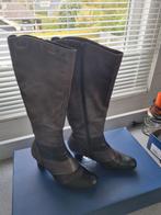 Taupe leren dameslaarzen maat 38,5, Hoge laarzen, Bruin, Ophalen of Verzenden, Caprice
