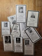 10 duitse ww2 sterbebilder / deathcards 1944-1945 oostfront, Ophalen of Verzenden, Duitsland