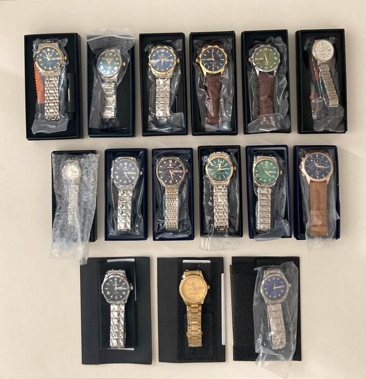 Horloge Collectie - Gloednieuw, Sieraden, Tassen en Uiterlijk, Horloges | Antiek, Polshorloge, Overige merken, Overige materialen