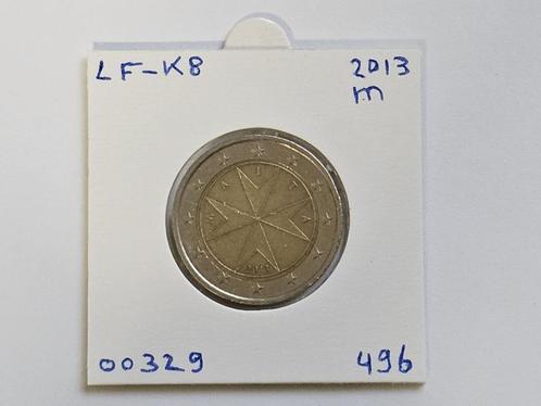 2-euromunt Malta (M) 2013 Koers LF-K8, Postzegels en Munten, Munten | Europa | Euromunten, Losse munt, 2 euro, Malta, Ophalen of Verzenden
