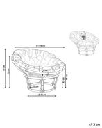 Roze rotan papasan lounge stoel, Huis en Inrichting, Ophalen, Gebruikt, Overige kleuren, Eén