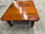 Uitschuifbare mahoniehouten salontafel 150x120x56cm, Ophalen