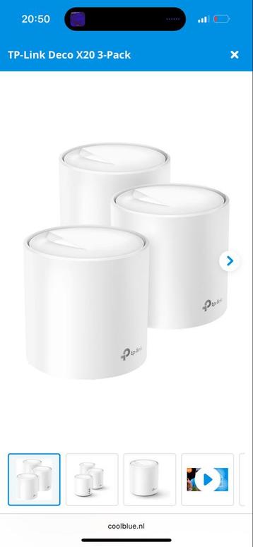 TP-Link Deco X20 3-Pack - Nieuw beschikbaar voor biedingen
